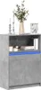Sideboard mit LED Betongrau 72x34x100 cm Holzwerkstoff Produktbild-Vorschau 2