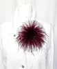 Federbrosche WEINROT Federn Clip Anstecker Haarklammer Produktbild-Vorschau 2