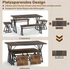 COSTWAY 5-częściowy stół do jadalni dla 4-6 osób, Podgląd zdjęcia produktu 4