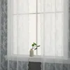 Voile Weiß Spitze Transparent Vorhang Blumen Stickerei Produktbild-Vorschau 5