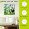 ARTland Leinwandbild Sommerwiese mit Kätzchen Größe: 70x70 Produktbild-Vorschau 2