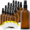 20 x 100ml Sprühflasche, Braunglas, schwarzer Zerstäuber Produktbild-Vorschau 1