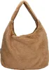 Große Damen Tasche Teddy Plüsch Schultertasche Produktbild-Vorschau 5