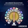 AREBOS Stand Heizstrahler 1500W mit LED Licht & Produktbild-Vorschau 5