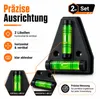 Wiltec, magnetická vodováha, 2 kusy. Křížová vodováha z ABS Náhled obrázku produktu 2