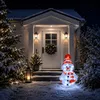 LED Schneemann Weihnachtsbeleuchtung Acryl kaltweiß 40 LEDs Strombetrieb Außen Productafbeelding-voorbeeld