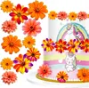 Waffel Orange Blume Gänseblümchen Torte Essbare Dekoration- Produktbild-Vorschau 1