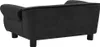 vidaXL Canapé pour chien noir 72x45x30 cm peluche Voir les images du produit 4