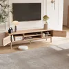 CDGlobal TV-Schrank, Fernsehtisch mit 2 Türen, 150 cm lang, Produktbild-Vorschau 3
