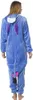 A person wearing a blue Eeyore onesie from the back. Produktbild-Vorschau