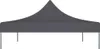 A dark gray party tent roof with silver legs on a white background. Náhľad obrázku produktu