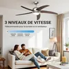 Wiltec Ventilateur de plafond silencieux 70 W, 5 pales, Ø Voir les images du produit 4