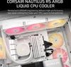 CORSAIR WAK NAUTILUS 360 RS ARGB Blanc, Radiateur 360mm Voir les images du produit 13