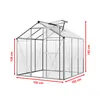 A diagram showing the dimensions of a greenhouse. Produktbild-Vorschau