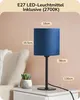 EDISHINE Nachttischlampe, moderne Tischlampe mit schwarzem Produktbild-Vorschau 6
