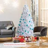 GOPLUS 180 cm Künstlicher Weihnachtsbaum, Weißer Tanne Produktbild-Vorschau 2