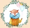 20 Servietten Fox Balloons - Fuchs mit Ballons 33x33cm Produktbild-Vorschau 1