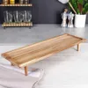 Servierbrett aus Holz auf Füßen 55x18 cm Produktbild-Vorschau 5