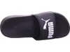 A black Puma slide sandal with a white Puma logo and text. Anteprima dell’immagine prodotto