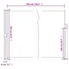 vidaXL Wysuwana markiza boczna Ciemnozielony 160x500 cm Podgląd zdjęcia produktu 8