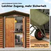 Outsunny Gerätehaus Metall im Holzoptik 3 m² 152 x 235,7 x Produktbild-Vorschau 6