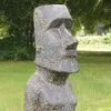 Osterinsel Moai Figur Skulptur Stein Lavasand Bali Tiki Produktbild-Vorschau 1