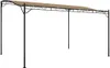 vidaXL Markise Taupe 4x3 m 180 g/m² Stoff und Stahl Produktbild-Vorschau 2