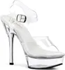 ALLURE-608 Damen Sandale von Pleaser, Transparent  , EU 35, Produktbild-Vorschau 1