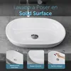 doporro vasque à poser lavabo 54x34x10,5cm en fonte Voir les images du produit 4