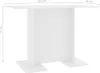 A white dining table with dimensions indicated by measurement lines and text. Produktbild-Vorschau