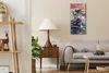 Dekor Leinwand Uhr Wandbilder Quarz 30x60 Wellen Meer Segel Produktbild-Vorschau 3