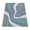 Tapis design avec découpe des contours Moderne Gris Voir les images du produit 5