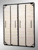 A close-up view of a wooden slatted bed base frame. Produktbild-Vorschau