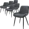 A set of six dining chairs arranged on a white background. Náhľad obrázku produktu