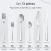 Deleca Service de couverts 72 pièces pour 12 personnes - Voir les images du produit 2