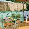 UISEBRT Mini skleník Skleník na rajčata 180x90x90cm Fóliový Náhled obrázku produktu 9
