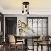 ZMH Deckenleuchte Schwarz Vintage 4 Flammig E27 Küchenlampe Produktbild-Vorschau 3
