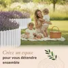 Floranica Palissade de jardin bois sans piquets 200 x 30 Voir les images du produit 6