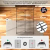 Bettgestell 140x200 cm mit Lochwand-Kopfteil, Metallbett Produktbild-Vorschau 5