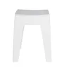A white plastic stool is shown against a white background. Produktbild-Vorschau