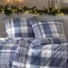 Estella Kuschel Flanell Bettwäsche 135x200 Ambros navy Karo Produktbild-Vorschau 9