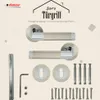DOMINO Türgriff Drückergarnitur BB-Buntbart Set | Produktbild-Vorschau 9