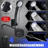 A product image showcasing a portable camping shower with multiple spray modes. Produktbild-Vorschau