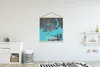 MuchoWow® Textilposter Singapur - Karte - Blau - Stadtplan Produktbild-Vorschau 2
