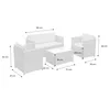 sweeek - Gartengarnitur aus Polyrattan - Perugia -  4 Sitze Produktbild-Vorschau 7