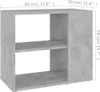 vidaXL Tavolino grigio cemento 60x30x50 cm materiale a base Anteprima dell’immagine prodotto 13