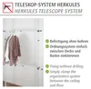 WENKO 2-częściowy drążek na ubrania teleskopowy stojak na Podgląd zdjęcia produktu 6