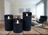 Kerze Antique bleu Wax Rustic Moving Flame 7,5X15Cm Produktbild-Vorschau 3