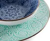 Set di stoviglie Excelsa 18 pezzi Versailles Azzurro Gres Anteprima dell’immagine prodotto 3