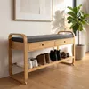 riess-ambiente Schuhbank ZEN-BO 100cm natur grau massiver Produktbild-Vorschau 1